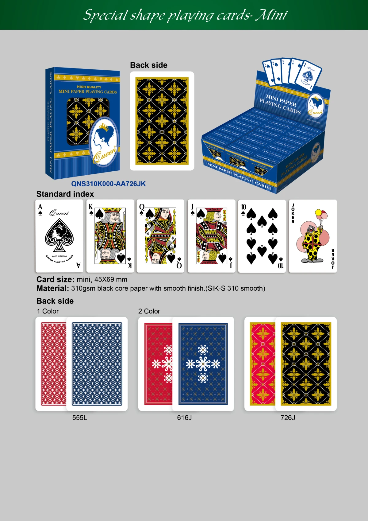 mini playing cards